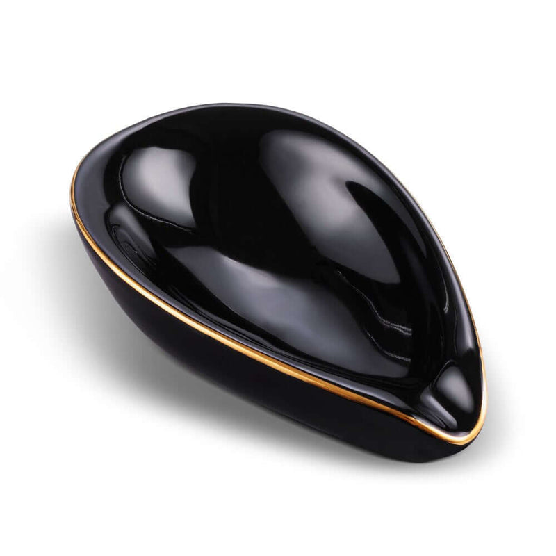 Elegant Ceramic Cigar Ashtray with Rest Slot