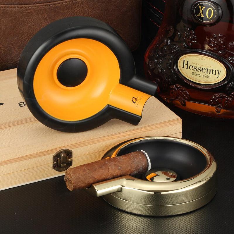 Luxury Modern Metal Cigar Ashtray for Elegant Smokers