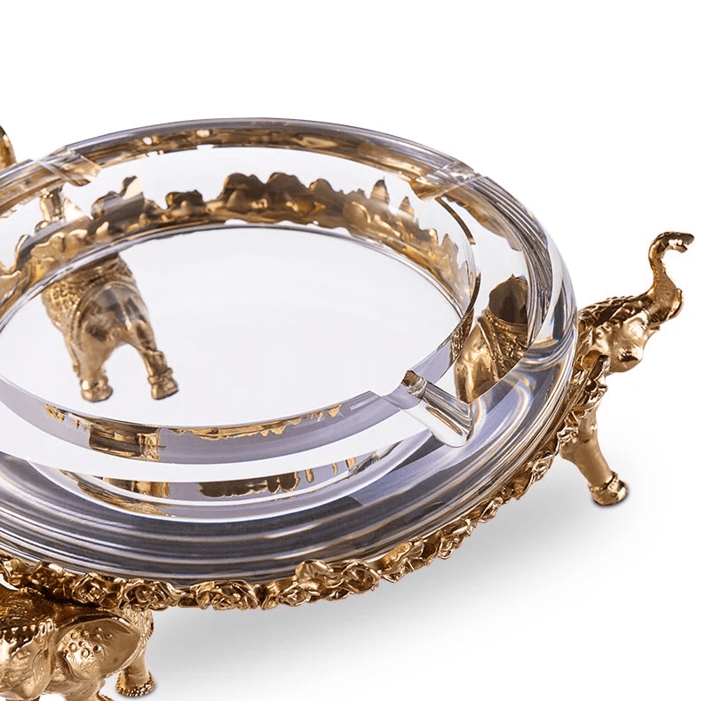 Luxury Crystal Elephant Cigar Ashtray - Limited Edition