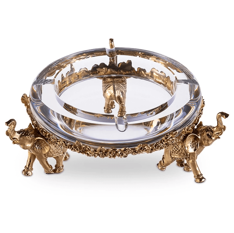 Luxury Crystal Elephant Cigar Ashtray - Limited Edition