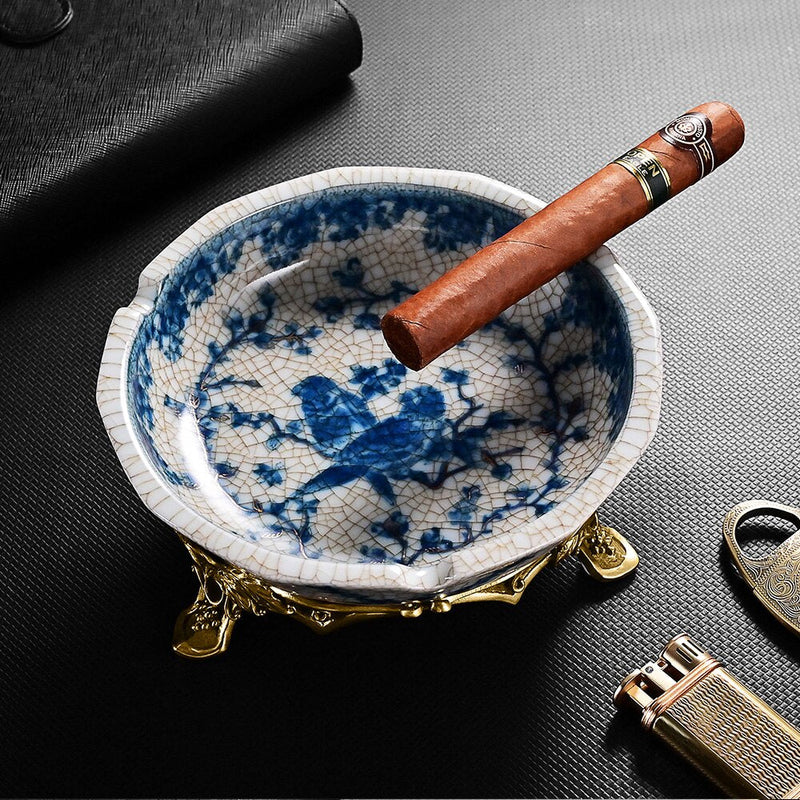 Luxury Kintsugi Cigar Ashtray with 3 Slots