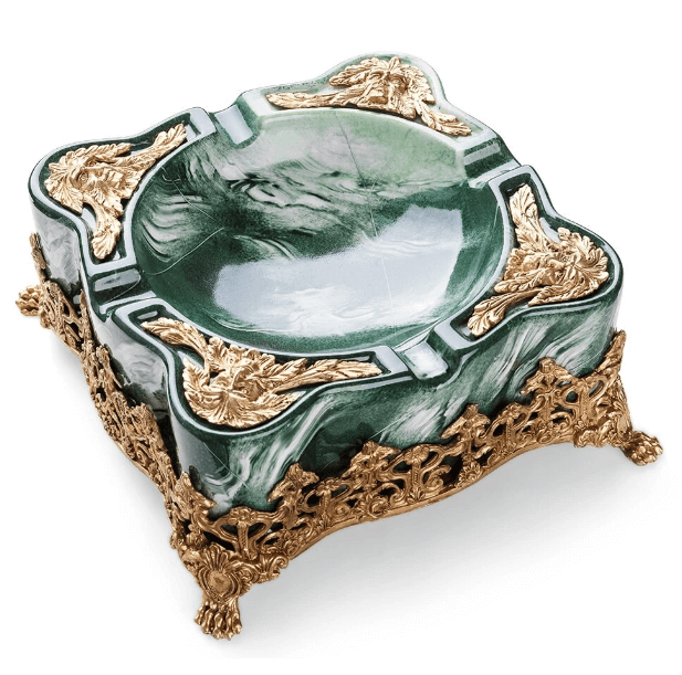 Luxury Cigar Ashtray - Imperial Celadon Design