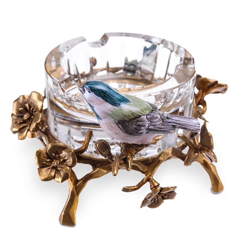 Luxury Crystal Cigar Ashtray for Connoisseurs