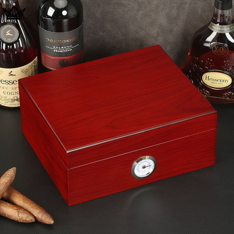 Premium Cedar Cigar Humidor Set with Accessories