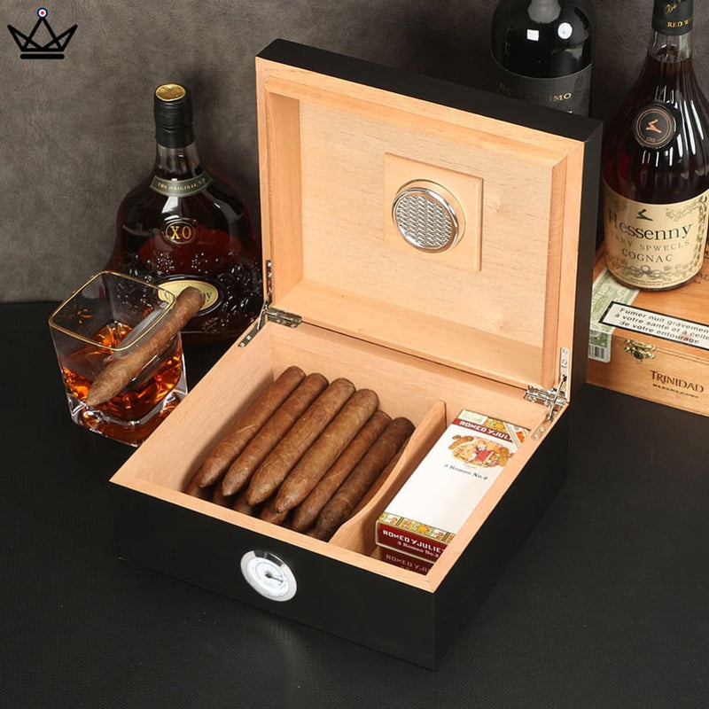 Premium Cedar Cigar Humidor Set with Accessories