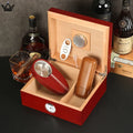 Premium Cedar Cigar Humidor Set with Accessories