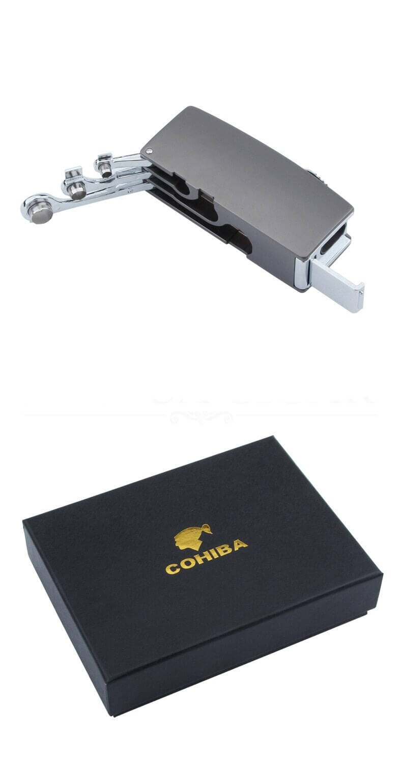 Luxury Cigar Gift Box: Cutter & Storm Lighter Set