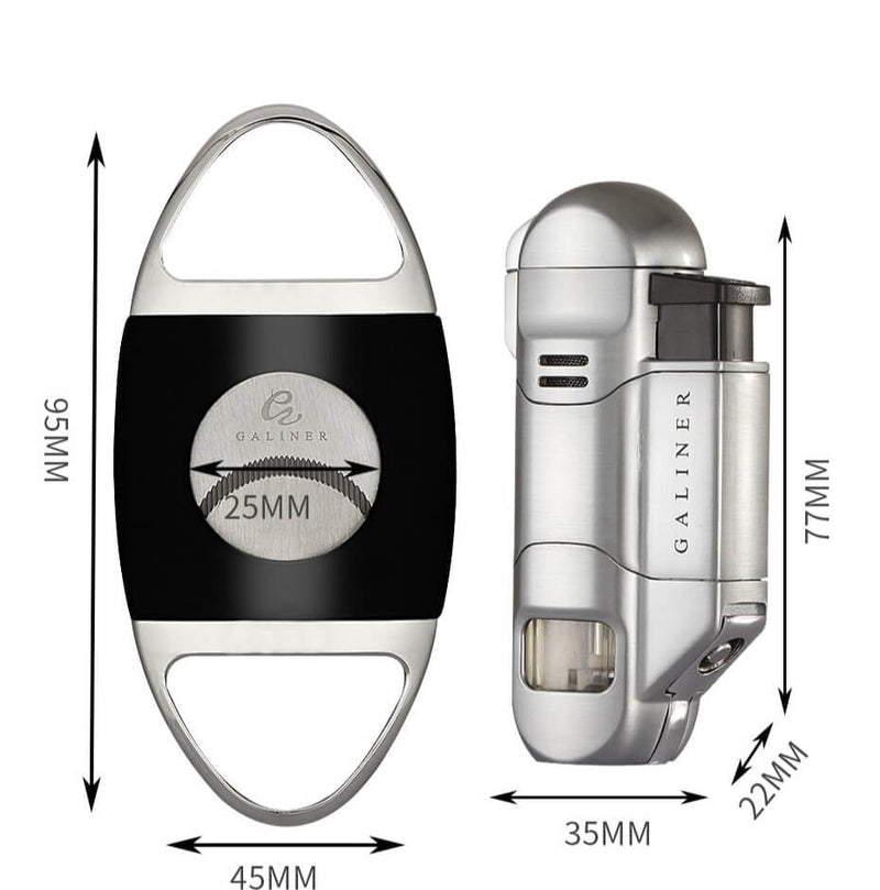 Luxury Cigar Gift Box: Electric Humidor Set