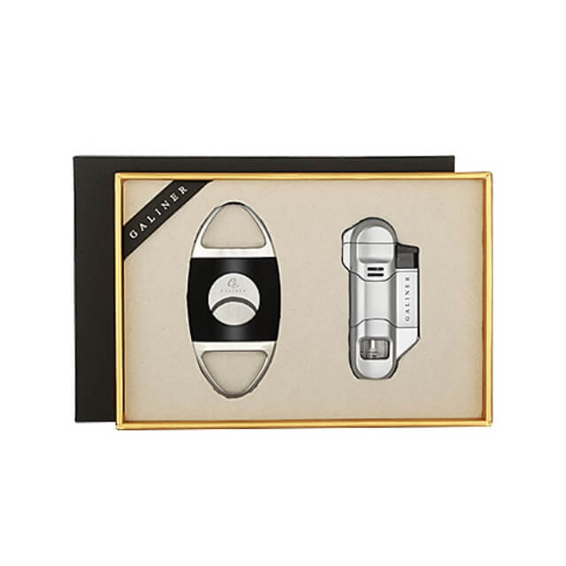 Luxury Cigar Gift Box: Electric Humidor Set