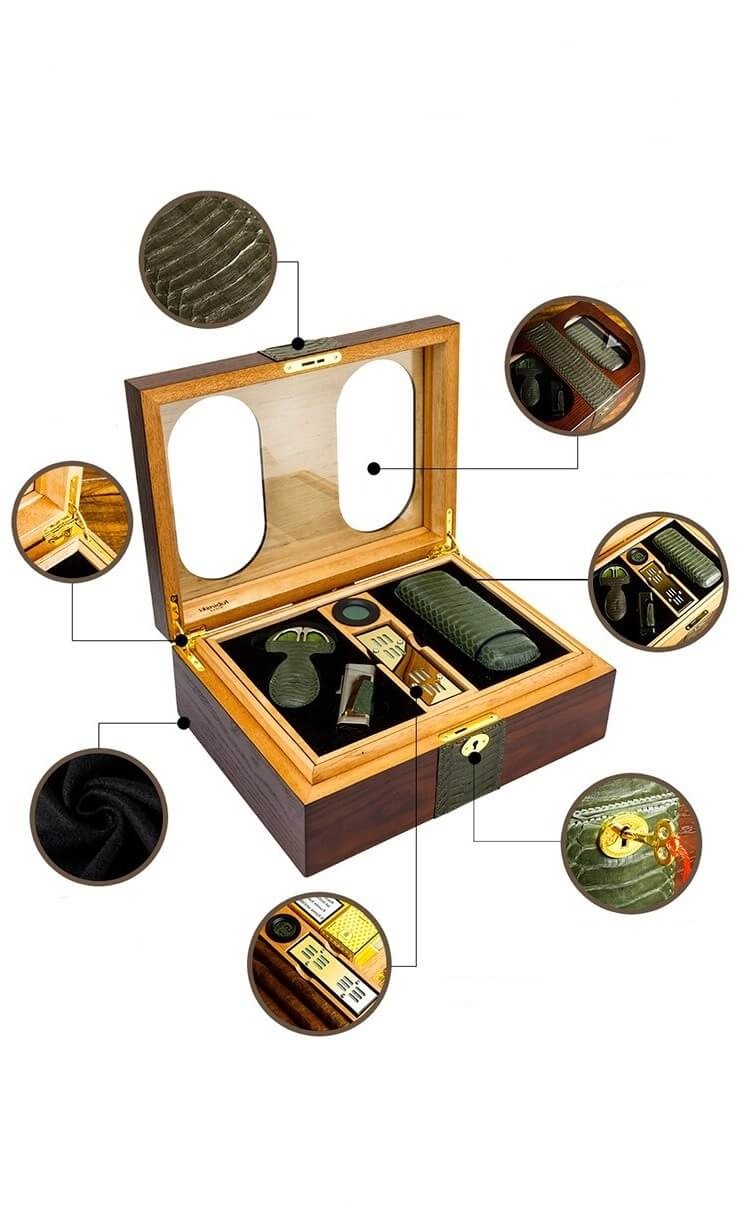 Luxury Cigar Gift Box with Premium Accessories