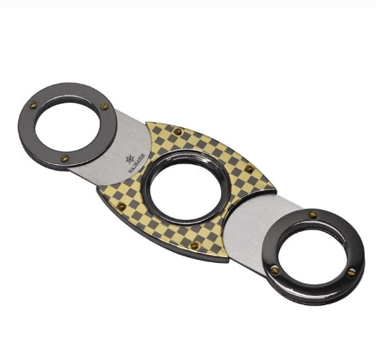 Luxury Double Blade Cigar Cutter - Premium Accessory