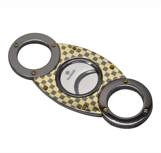 Luxury Double Blade Cigar Cutter - Premium Accessory