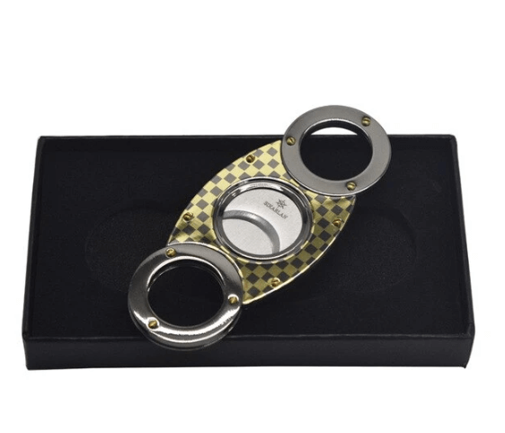 Luxury Double Blade Cigar Cutter - Premium Accessory