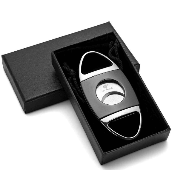 Cool Double Blade Steel Cigar Cutter