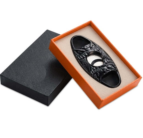 Premium Double Blade Cigar Cutter - Serpent Spirit