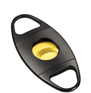 Luxury Golden Black Double Blade Cigar Cutter