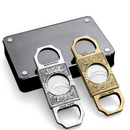 Custom Double Blade Cigar Cutter - Stainless Steel