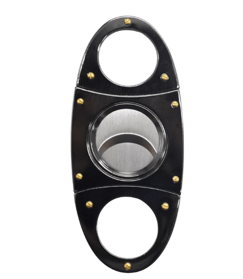 Luxury Dual Blade Gun Metal Cigar Cutter