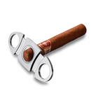 Luxury Double Blade Cigar Cutter - Silver Edition