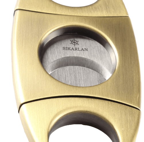 Gold Double Blade Cigar Cutter - Luxury Accessory