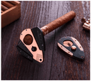 Rose Titanium Double Blade Cigar Cutter