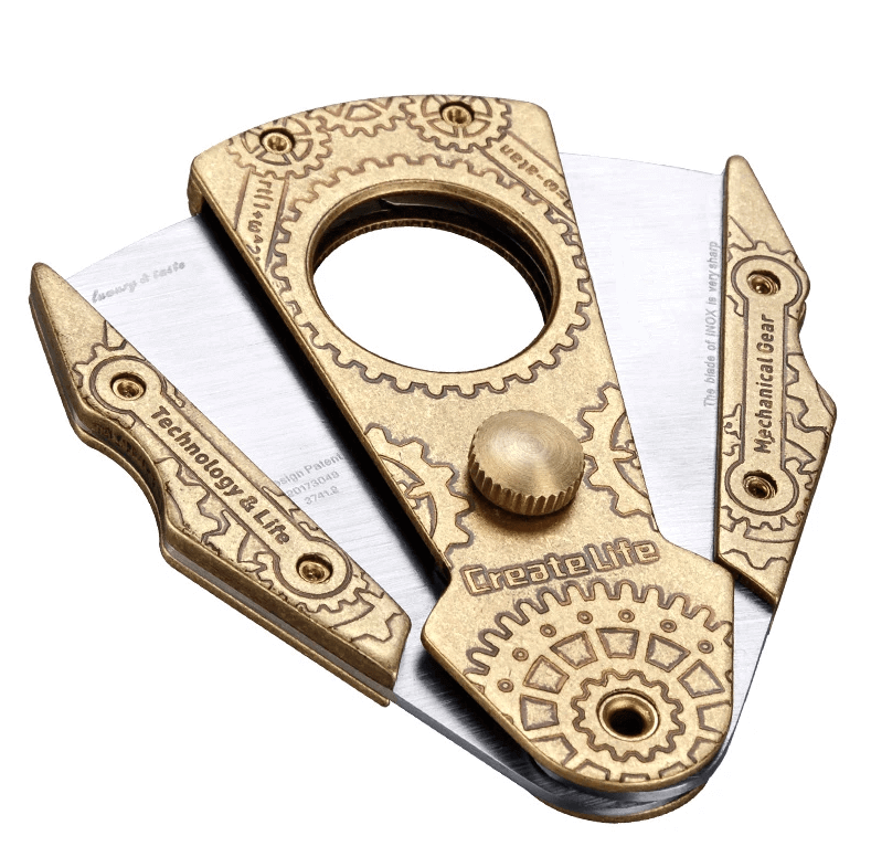 Top Steampunk Dual Blade Cigar Cutter