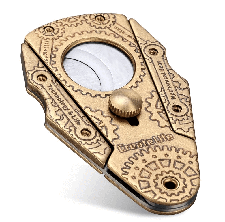 Top Steampunk Dual Blade Cigar Cutter