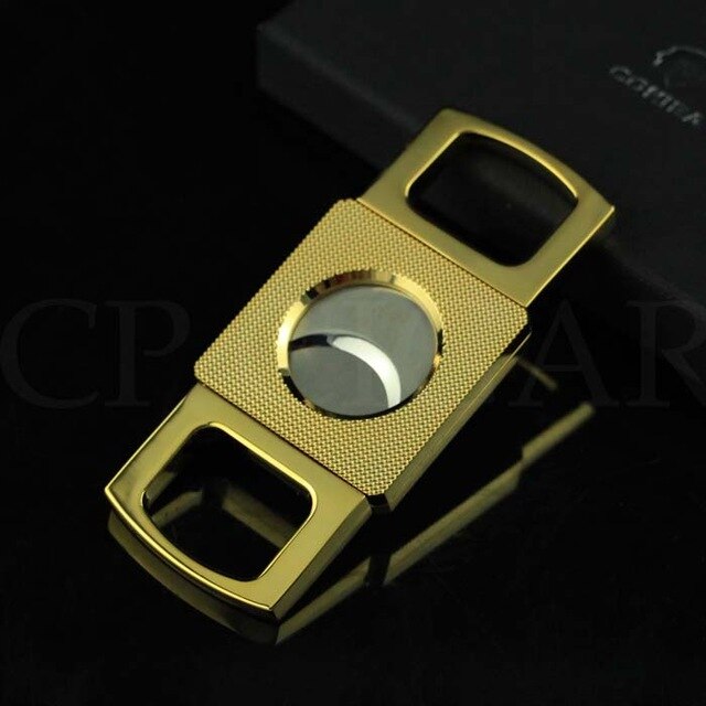 Top Double Blade Metal Cigar Cutter for Enthusiasts