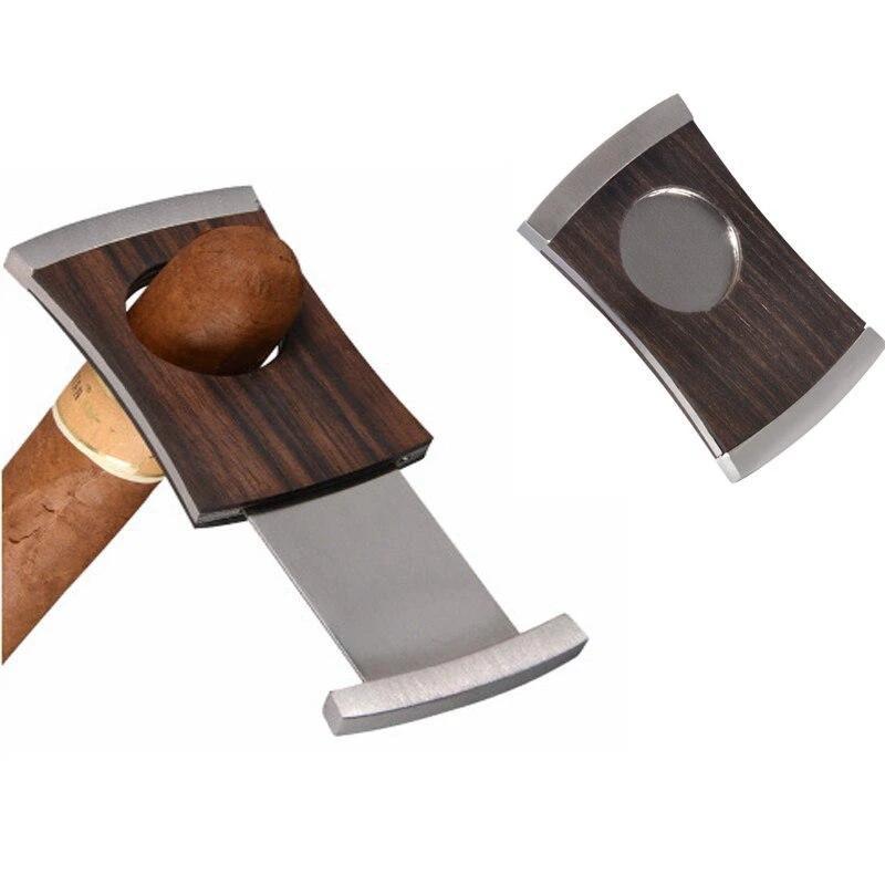 Luxury Wooden Guillotine Cigar Cutter - Precision Tool