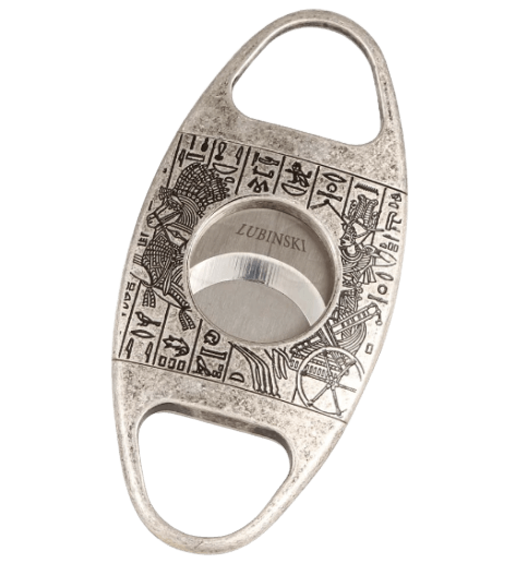 Luxury Stainless Steel Custom Cigar Cutter with Hieroglyphs