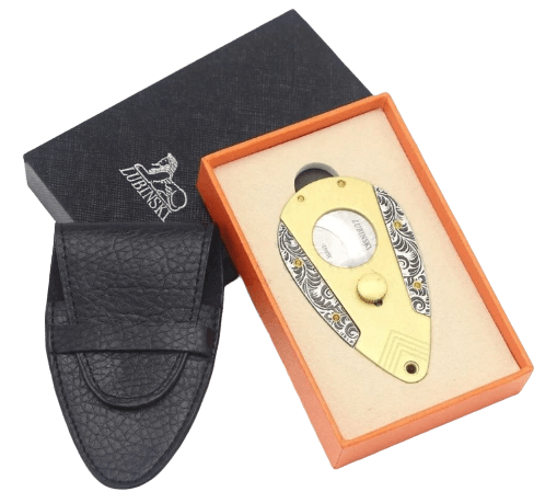 Luxury Antique Double Blade Cigar Cutter