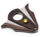 Luxury Wood Double Blade Cigar Cutter for Aficionados
