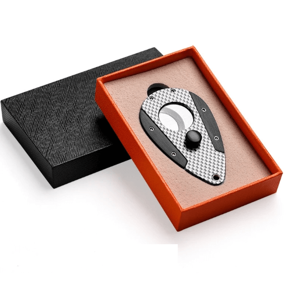 Luxury Carbon Double Blade Cigar Cutter