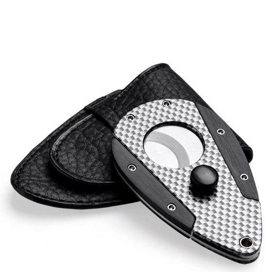 Luxury Carbon Double Blade Cigar Cutter