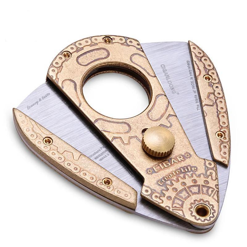 Luxury Double Blade Cigar Cutter for Enthusiasts