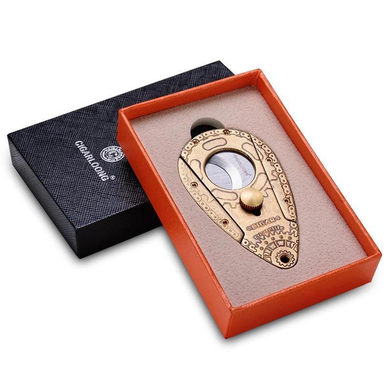 Luxury Double Blade Cigar Cutter for Enthusiasts