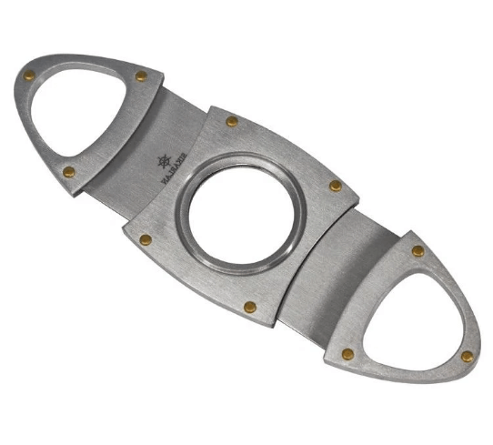 Stainless Steel Double Blade Pocket Cigar Cutter