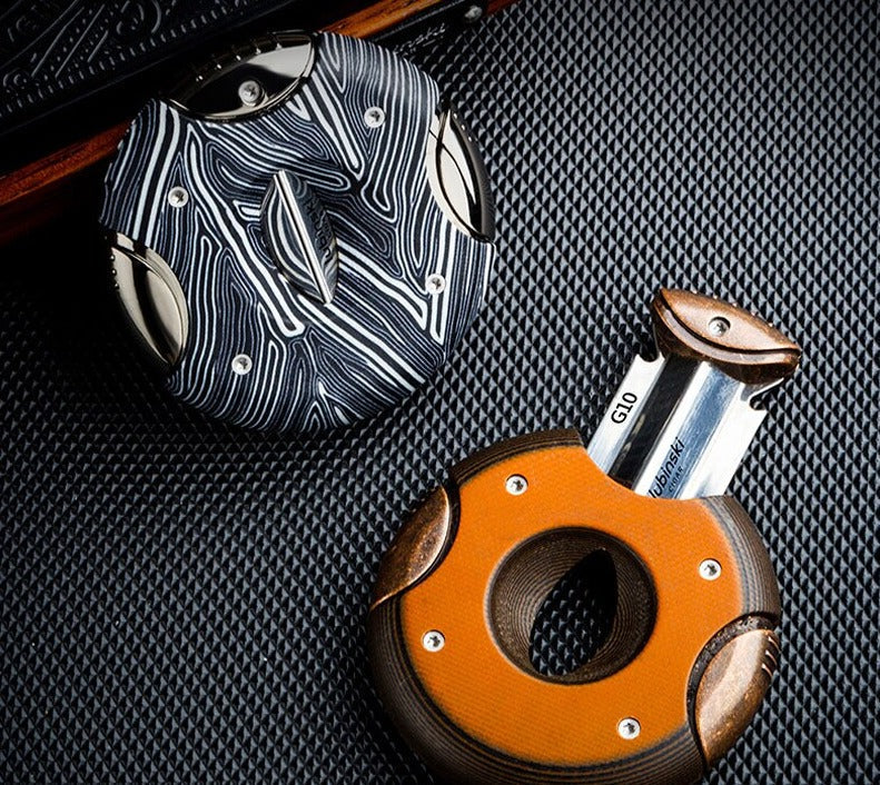 Luxury V-Cut Cigar Cutter for Aficionados