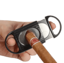 Kookee Cigar Cutter - Stainless Steel Blades, Black