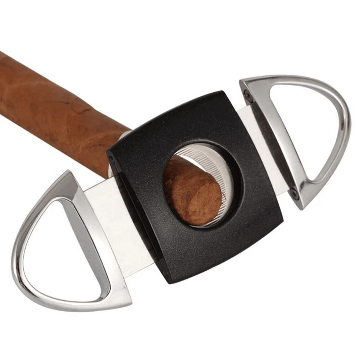 Premium Double Blade Cigar Cutter - Stainless Steel