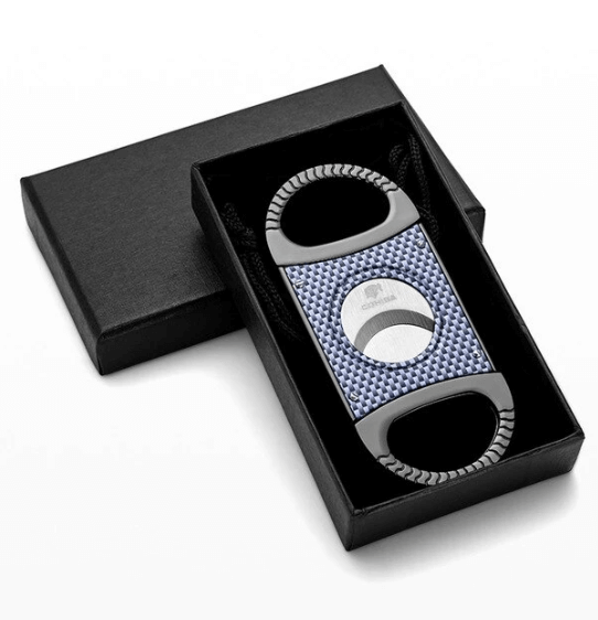 Luxury Double Blade Cigar Cutter for Connoisseurs