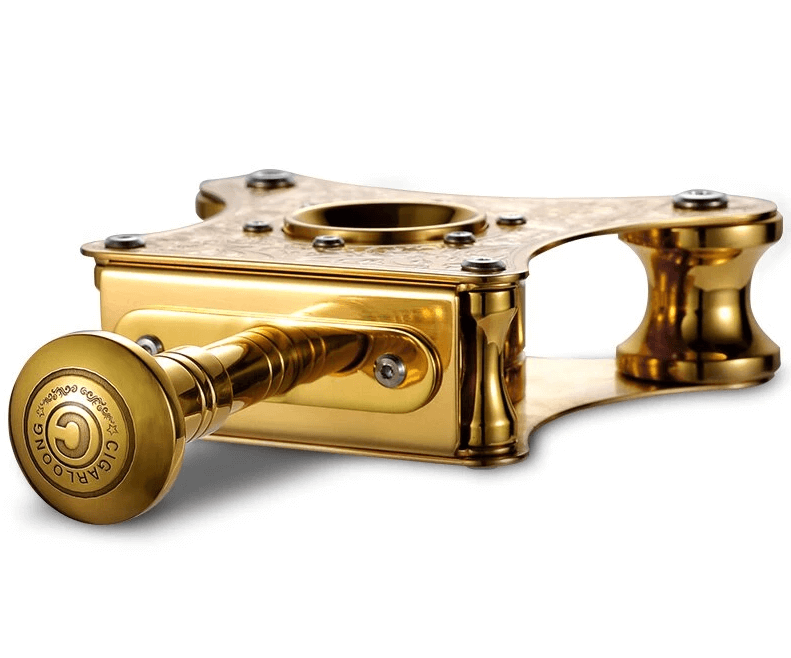 Luxury Gold Guillotine Cigar Cutter for Connoisseurs