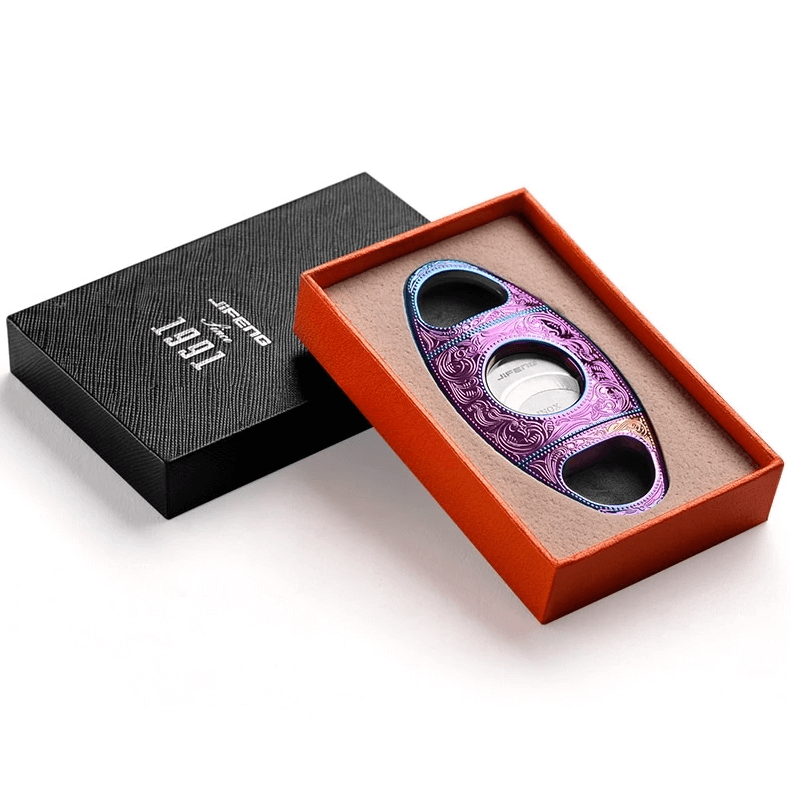 Luxury Stainless Steel Double Blade Cigar Cutter