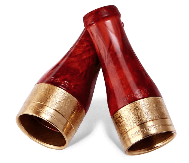 Luxury Red Resin Cigar Tip - Durable and Elegant