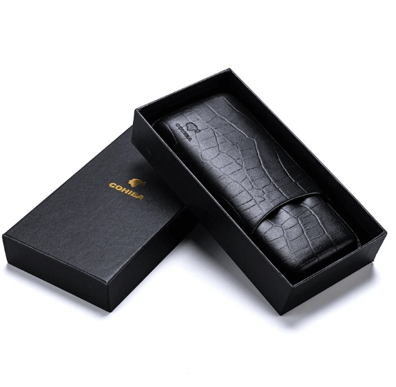 Luxury Portable Cigar Case with Cutter