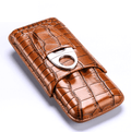 Luxury Portable Cigar Case with Cutter