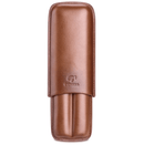 Travel Cigar Humidor Box - Premium Brown Leather