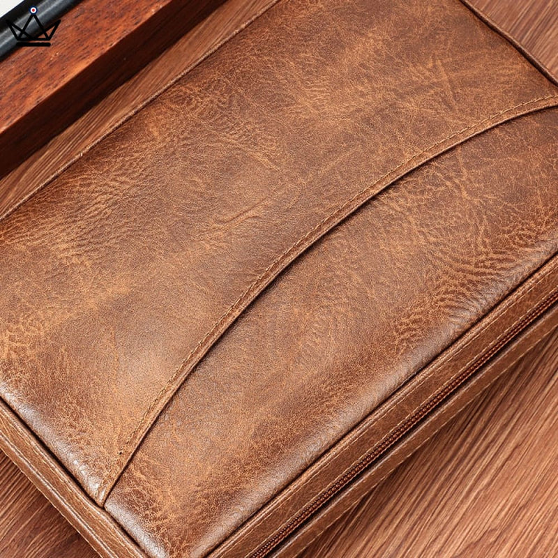 Leather Travel Cigar Humidor with Humidifier