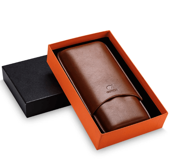 Luxury Leather Cigar Humidor Case - Optimal Preservation