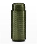 Green Leather Cigar Humidor Case - Optimal Preservation